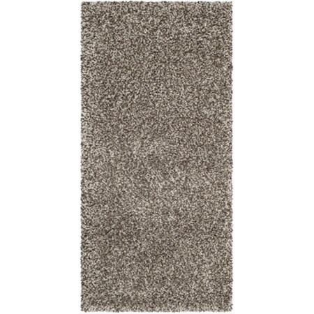 Safavieh 2 x 4 ft. Runner Grey Milan Shag Rug SG180-8080-24